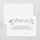 Meadow Blooms - Kaart met details (Voorkant / Achterkant)