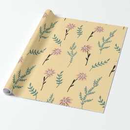 Meadow Blooms: Minimalist Botanical Pattern Cadeaupapier