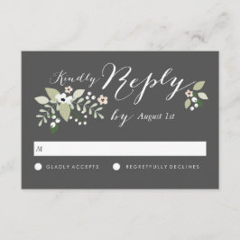 Meadow Blooms RSVP-kaart RSVP Kaartje