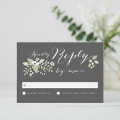 Meadow Blooms RSVP-kaart RSVP Kaartje (Staand voorkant)