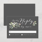 Meadow Blooms RSVP-kaart RSVP Kaartje (Voorkant / Achterkant)