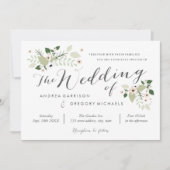 Meadow Blooms Weddenschap - wit Kaart (Voorkant)