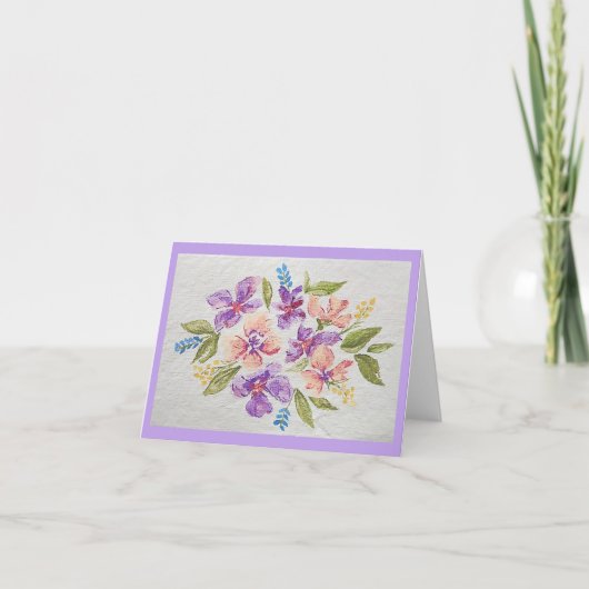 Meadow Blossoms Greeting Card Bedankkaart (Voorkant)