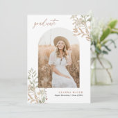 Meadow Botanicals Afstuderen Invitation Kaart (Staand voorkant)