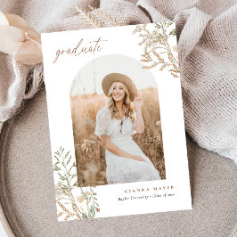 Meadow Botanicals Afstuderen Invitation Kaart