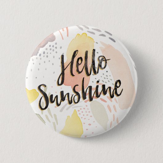 Meadow Breeze II | Hallo Sunshine Ronde Button 5,7 Cm (Voorkant)