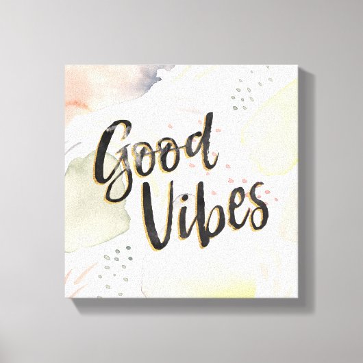 Meadow Breeze III | Good Vibes Canvas Afdruk (Voorkant)