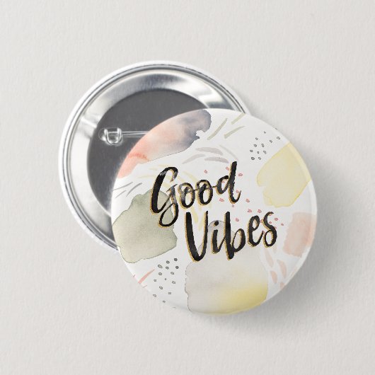 Meadow Breeze III | Good Vibes Ronde Button 5,7 Cm (Voorkant /achterkant)