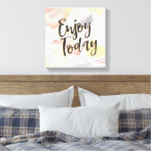 Meadow Breeze IV | Geniet vandaag Canvas Afdruk (Insitu (Slaapkamer))