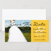 Meadow Bride Bewaar de datum Fotokaart Save The Date (Voorkant / Achterkant)