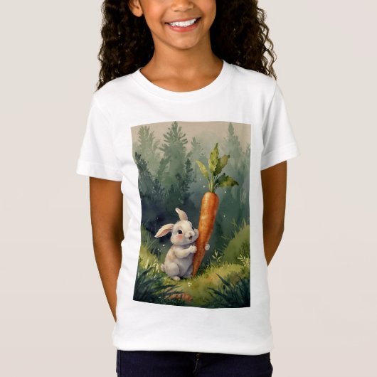 Meadow Bunny Dreams: grillig Kinder T-shirt (Voorkant)