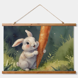 Meadow Bunny Dreams: grillig wandtapijt Hangend Wandkleed