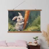 Meadow Bunny Dreams: grillig wandtapijt Hangend Wandkleed (Slaapkamer)