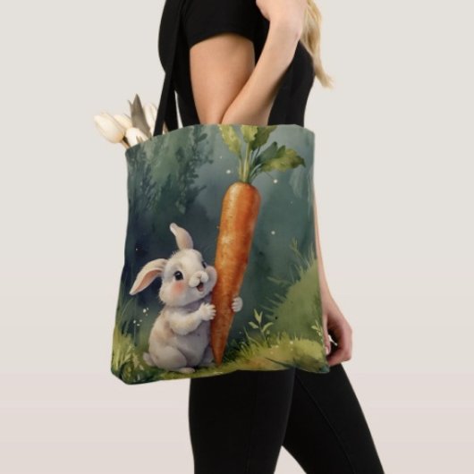 Meadow Bunny Dreams: grillige Canvas tas