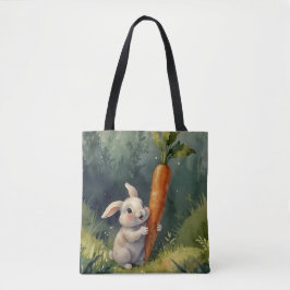 Meadow Bunny Dreams: grillige Canvas tas