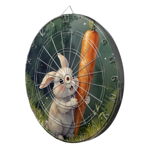 Meadow Bunny Dreams: grillige dartbord (Voorkant Rechts)