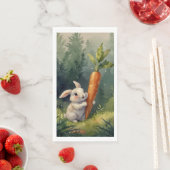 Meadow Bunny Dreams: grillige gastenhanddoeken Servet (Insitu)