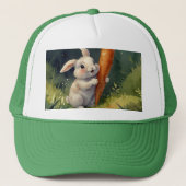 Meadow Bunny Dreams: grillige Trucker Hat Pet (Voorkant)