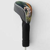 Meadow Bunny Dreams: Whimsical Golf Head Hoesje Golfheadcover (Schuin)