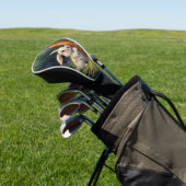Meadow Bunny Dreams: Whimsical Golf Head Hoesje Golfheadcover (Insitu)