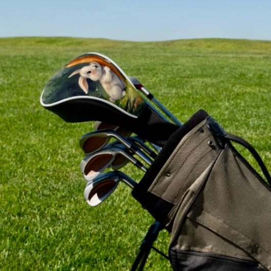 Meadow Bunny Dreams: Whimsical Golf Head Hoesje Golfheadcover