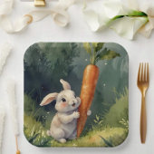 Meadow Bunny Dreams: Whimsical Paper Bord