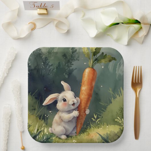 Meadow Bunny Dreams: Whimsical Paper Bord (Huwelijk)