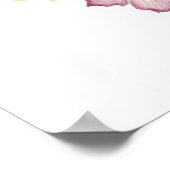 Meadow Butterfly Baby shower Welkomstwoord Poster (Hoek)