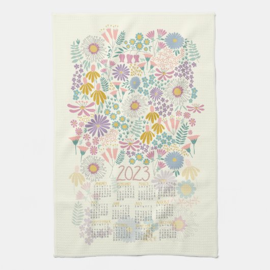 Meadow Calendar Kitchen Towel Theedoek (Verticaal)