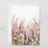 Meadow Custom Wildflower 40e verjaardag Kaart (Achterkant)