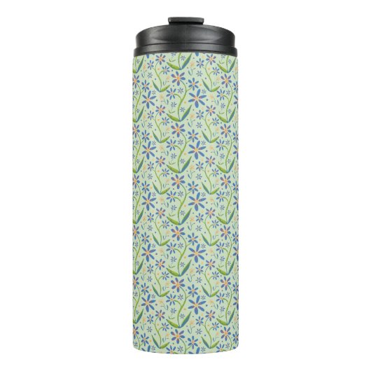 Meadow | Dancing Daisies Watercolor Tumbler Thermosbeker (Voorkant)