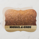 MEADOW DANDELION WEDDING INVITATIONS PERSONALIZED KAART (Voorkant / Achterkant)