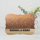 MEADOW DANDELION WEDDING INVITATIONS PERSONALIZED KAART (Staand voorkant)