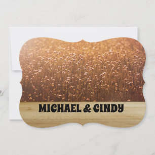 MEADOW DANDELION WEDDING INVITATIONS PERSONALIZED KAART