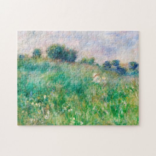 Meadow door Auguste Renoir Green Woman Child Legpuzzel (Horizontaal)