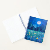 Meadow en Forest Under the Moon Journal Notitieboek (Binnen)