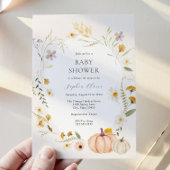 Meadow Field Pumpkins-Baby shower Kaart