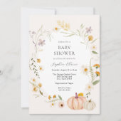 Meadow Field Pumpkins-Baby shower Kaart (Voorkant)