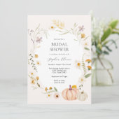 Meadow Field Pumpkins-Vrijgezellenfeest Kaart (Staand voorkant)