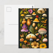 Meadow Flora | Modern Haeckel Briefkaart (Voorkant / Achterkant)