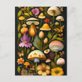 Meadow Flora | Modern Haeckel Briefkaart (Voorkant)