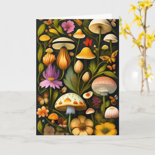 Meadow Flora | Modern Haeckel Kaart (Gele Bloem)