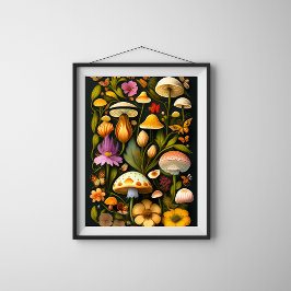 Meadow Flora | Modern Haeckel Poster