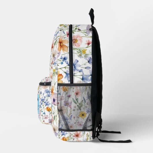 meadow floral Back to School Supplies Teachers Bedrukte Rugzak (Rechts)
