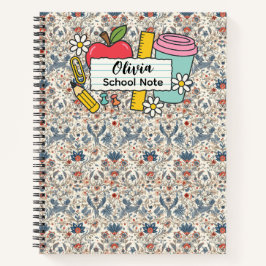 meadow floral Back to School Supplies Teachers  Notitieboek