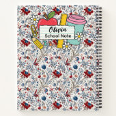 meadow floral Back to School Supplies Teachers Notitieboek (Achterkant)