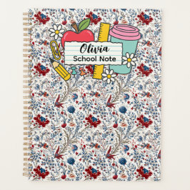 meadow floral Back to School Supplies Teachers  Planner