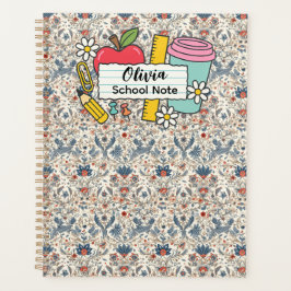 meadow floral Back to School Supplies Teachers  Planner