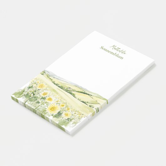 Meadow floral landscape post-it® notes (Schuin)