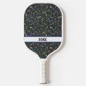 Meadow Floral Monogram –  Pickleball Paddle (Voorkant)